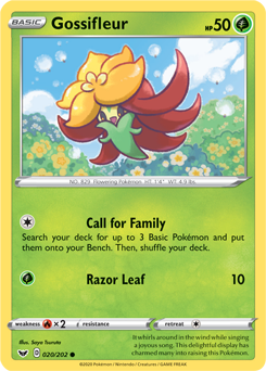 Gossifleur - Sword & Shield 020/202 Pokémon card