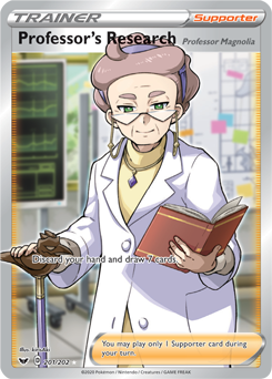 Professor's Research - Sword & Shield 201/202 Pokémon card
