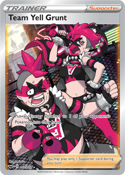 Team Yell Grunt - Sword & Shield 202/202 Pokémon card