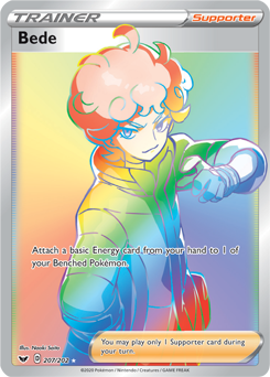 Bede - Sword & Shield 207/202 Pokémon card