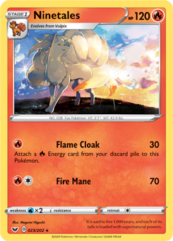 Ninetales - Sword & Shield 023/202 Pokémon card