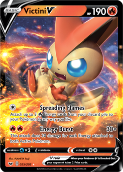 Victini V - Sword & Shield 025/202 Pokémon card