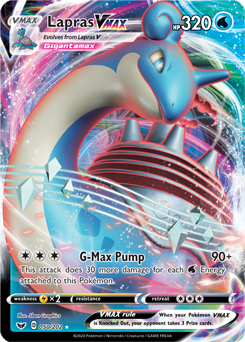 Lapras VMAX - Sword & Shield 050/202 Pokémon card