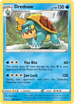 Drednaw - Sword & Shield 061/202 Pokémon card