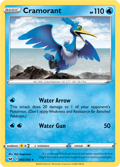 Cramorant - Sword & Shield 062/202 Pokémon card