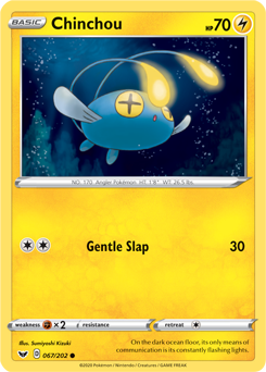 Chinchou - Sword & Shield 067/202 Pokémon card