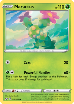 Maractus - Sword & Shield 007/202 Pokémon card