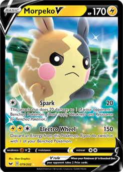 Morpeko V - Sword & Shield 079/202 Pokémon card