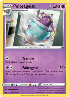Polteageist - Sword & Shield 090/202 Pokémon card