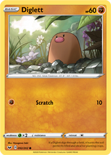 Diglett - Sword & Shield 092/202 Pokémon card