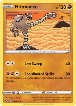 Hitmonlee - Sword & Shield 094/202 Pokémon card