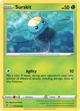 Surskit - Rebel Clash 010/192 Pokémon card