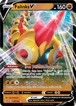 Falinks V - Rebel Clash 110/192 Pokémon card