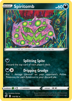 Spiritomb - Rebel Clash 116/192 Pokémon card