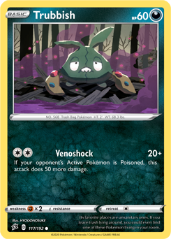 Trubbish - Rebel Clash 117/192 Pokémon card