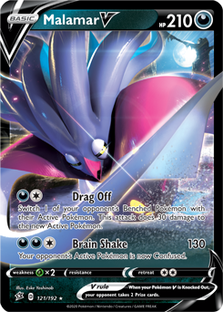 Malamar V - Rebel Clash 121/192 Pokémon card