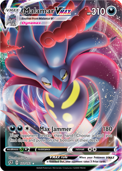 Malamar VMAX - Rebel Clash 122/192 Pokémon card
