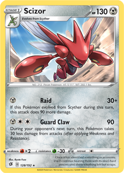 Scizor - Rebel Clash 128/192 Pokémon card