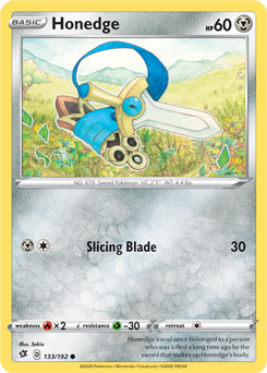 Honedge - Rebel Clash 133/192 Pokémon card