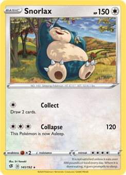 Snorlax - Rebel Clash 141/192 Pokémon card