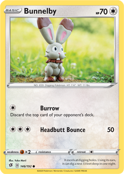 Bunnelby - Rebel Clash 146/192 Pokémon card