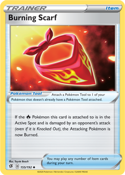 Burning Scarf - Rebel Clash 155/192 Pokémon card