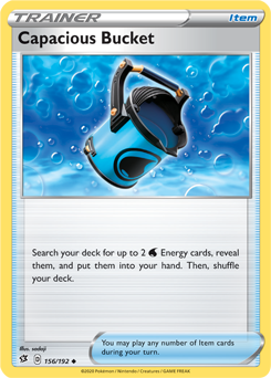 Capacious Bucket - Rebel Clash 156/192 Pokémon card
