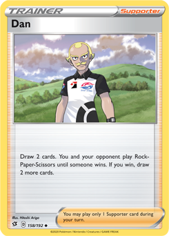 Dan - Rebel Clash 158/192 Pokémon card