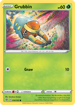 Grubbin - Rebel Clash 016/192 Pokémon card
