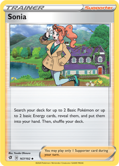 Sonia - Rebel Clash 167/192 Pokémon card