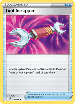 Tool Scrapper - Rebel Clash 168/192 Pokémon card