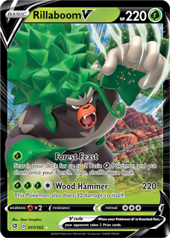 Rillaboom V - Rebel Clash 017/192 Pokémon card