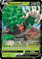 Rillaboom V - Rebel Clash 017/192 Pokémon card