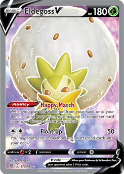 Eldegoss V - Rebel Clash 176/192 Pokémon card