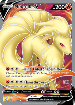 Ninetales V - Rebel Clash 177/192 Pokémon card