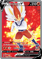 Cinderace V - Rebel Clash 178/192 Pokémon card