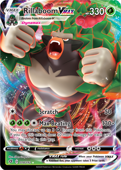 Rillaboom VMAX - Rebel Clash 018/192 Pokémon card