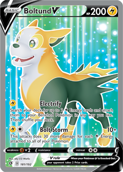 Boltund V - Rebel Clash 181/192 Pokémon card