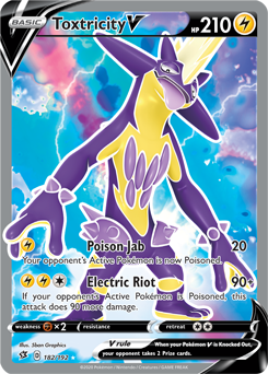 Toxtricity V - Rebel Clash 182/192 Pokémon card