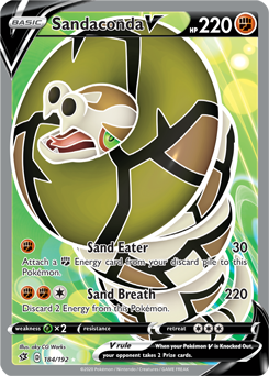 Sandaconda V - Rebel Clash 184/192 Pokémon card