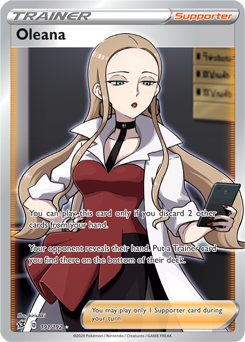 Oleana - Rebel Clash 191/192 Pokémon card