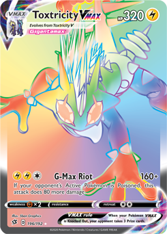 Toxtricity VMAX - Rebel Clash 196/192 Pokémon card