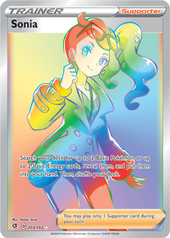 Sonia - Rebel Clash 203/192 Pokémon card