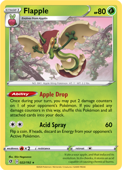 Flapple - Rebel Clash 022/192 Pokémon card