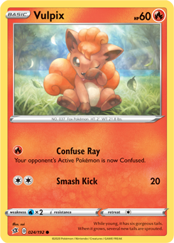 Vulpix - Rebel Clash 024/192 Pokémon card