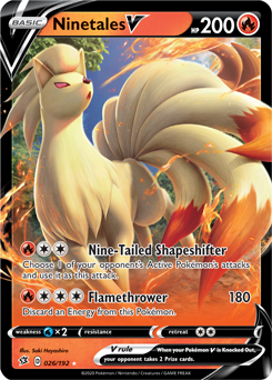 Ninetales V - Rebel Clash 026/192 Pokémon card