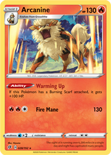 Arcanine - Rebel Clash 028/192 Pokémon card