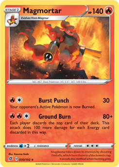 Magmortar - Rebel Clash 030/192 Pokémon card