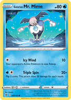 Galarian Mr. Mime - Rebel Clash 037/192 Pokémon card