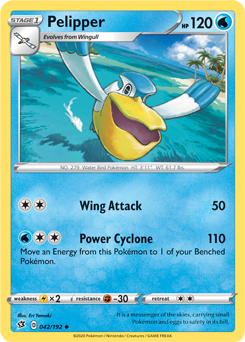 Pelipper - Rebel Clash 042/192 Pokémon card